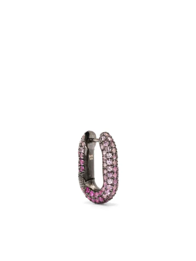 Selim Mouzannar Selim Mouzannar リンク ピンクサファイア 片耳ピアス - シルバーの商品画像