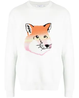 Maison Kitsuné フォックス・ラウンドネック・コットンニットセーター - サムネイル1