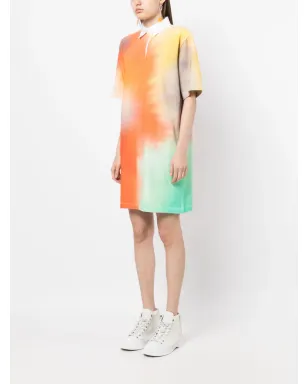 Maison Kitsuné アブストラクトプリント ポロドレス - サムネイル3