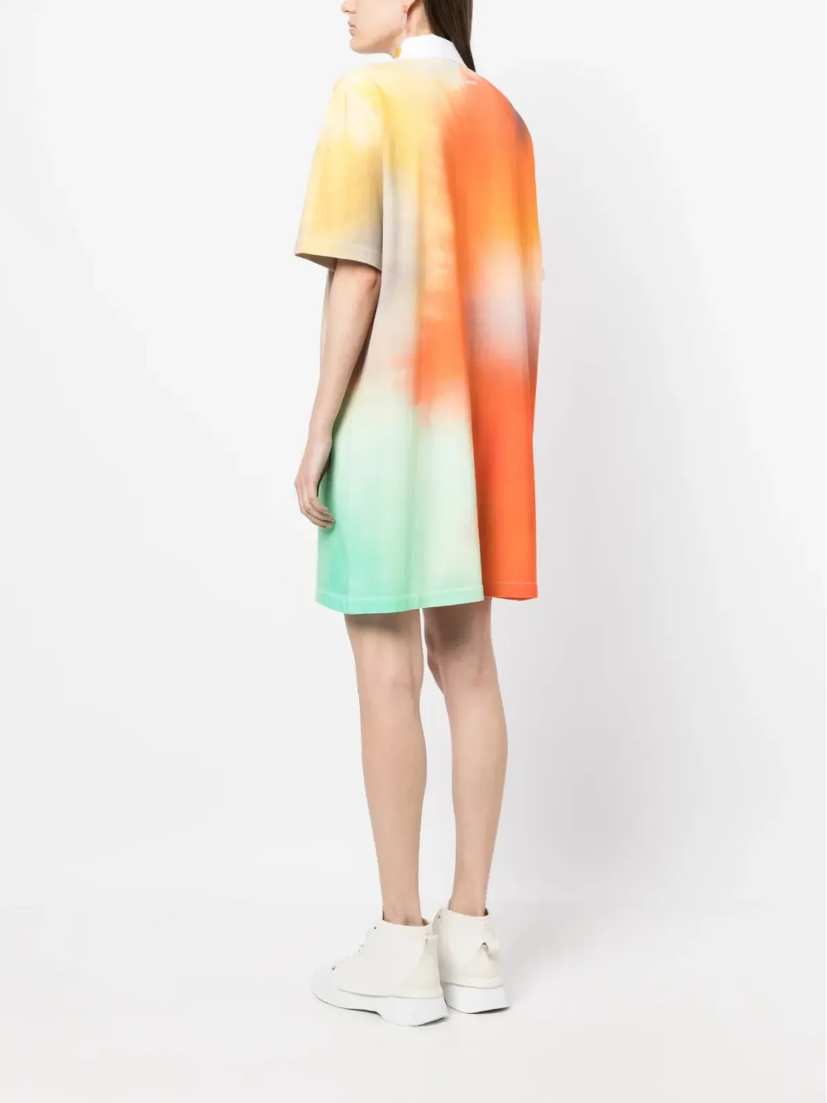 Maison Kitsuné アブストラクトプリント ポロドレス - 画像4