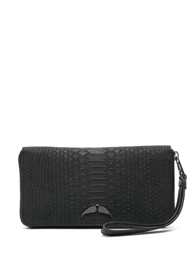 Zadig&Voltaire Zadig&Voltaire クロコダイルエフェクトレザー 財布 - ブラックの商品画像