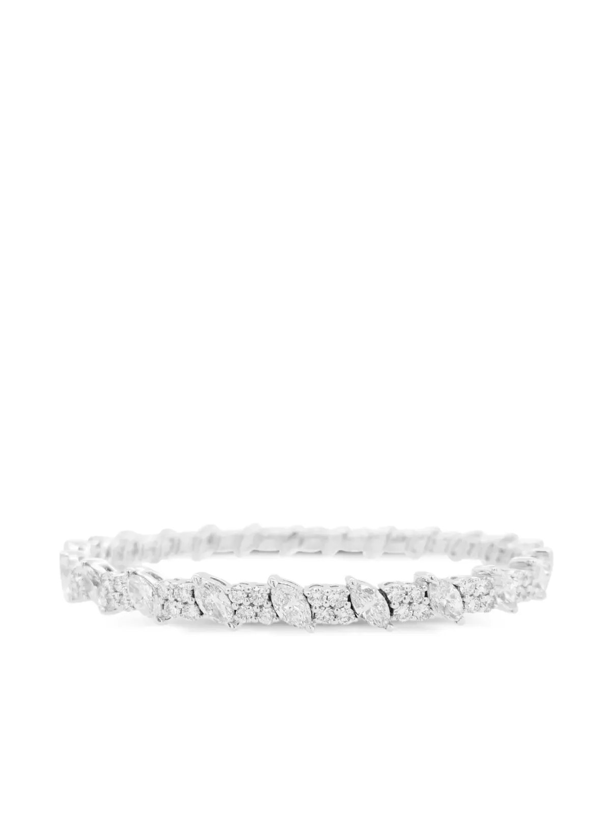 HYT Jewelry 18Kホワイトゴールド ダイヤモンド ブレスレット - 画像1