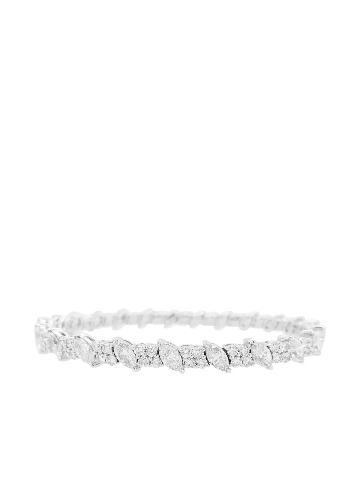 HYT Jewelry 18Kホワイトゴールド ダイヤモンド ブレスレット - 画像2