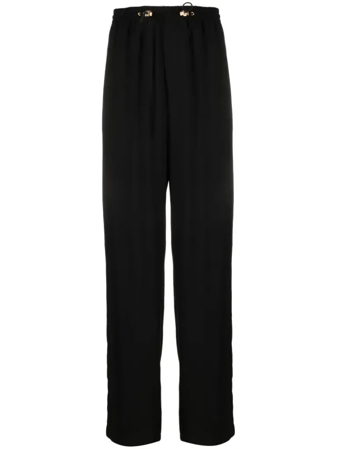 VERSACE Versace ドローコード付きコットン・トラックパンツ - ブラックの商品画像