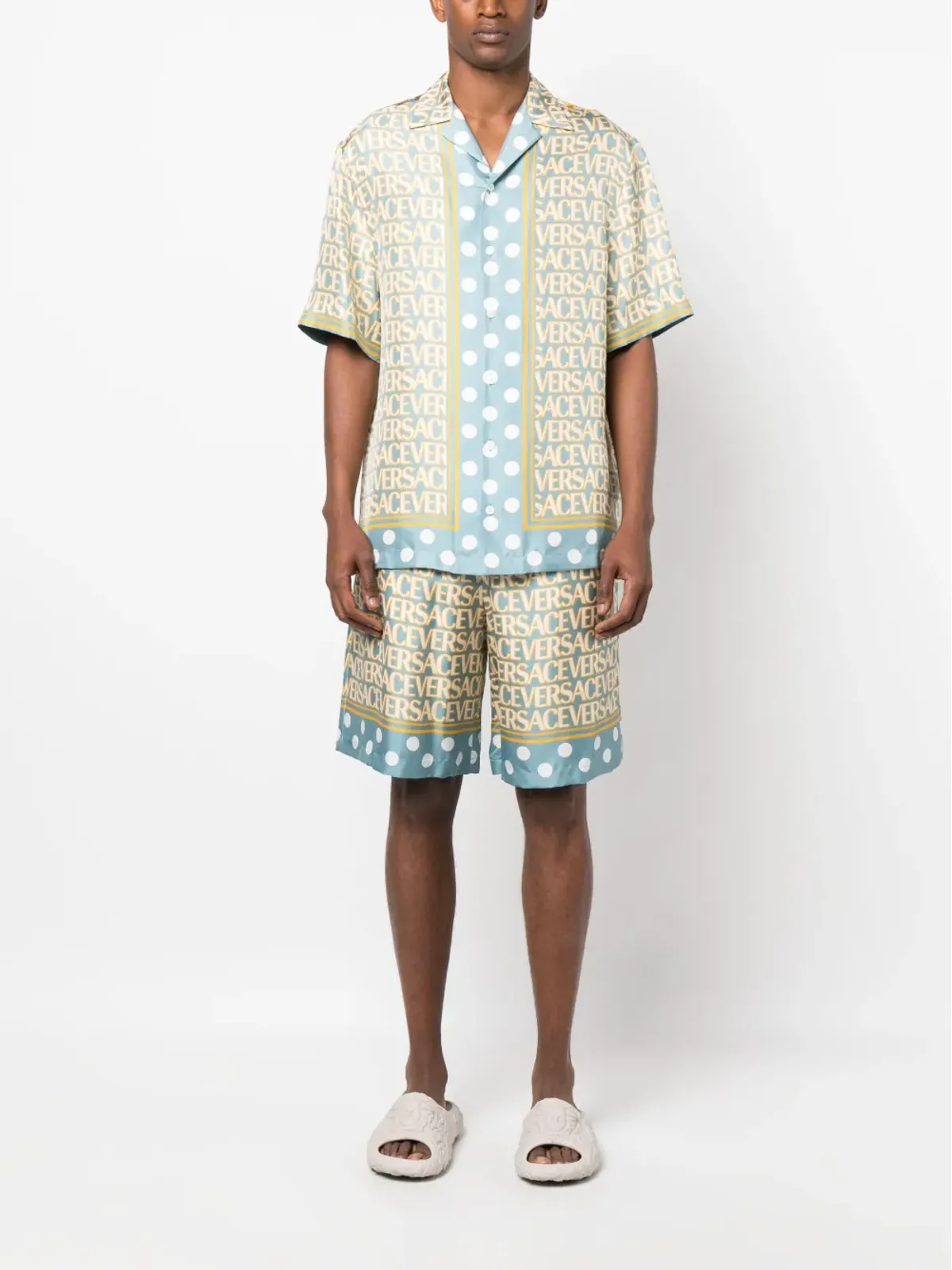 Versace 全面シルクショーツ - ブルー - 画像2