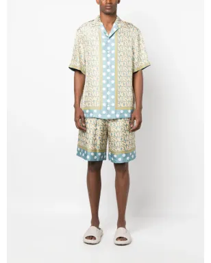 Versace 全面シルクショーツ - ブルー - サムネイル2