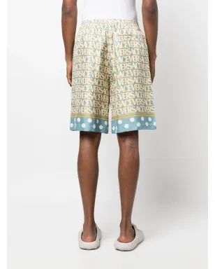 Versace 全面シルクショーツ - ブルー - サムネイル4