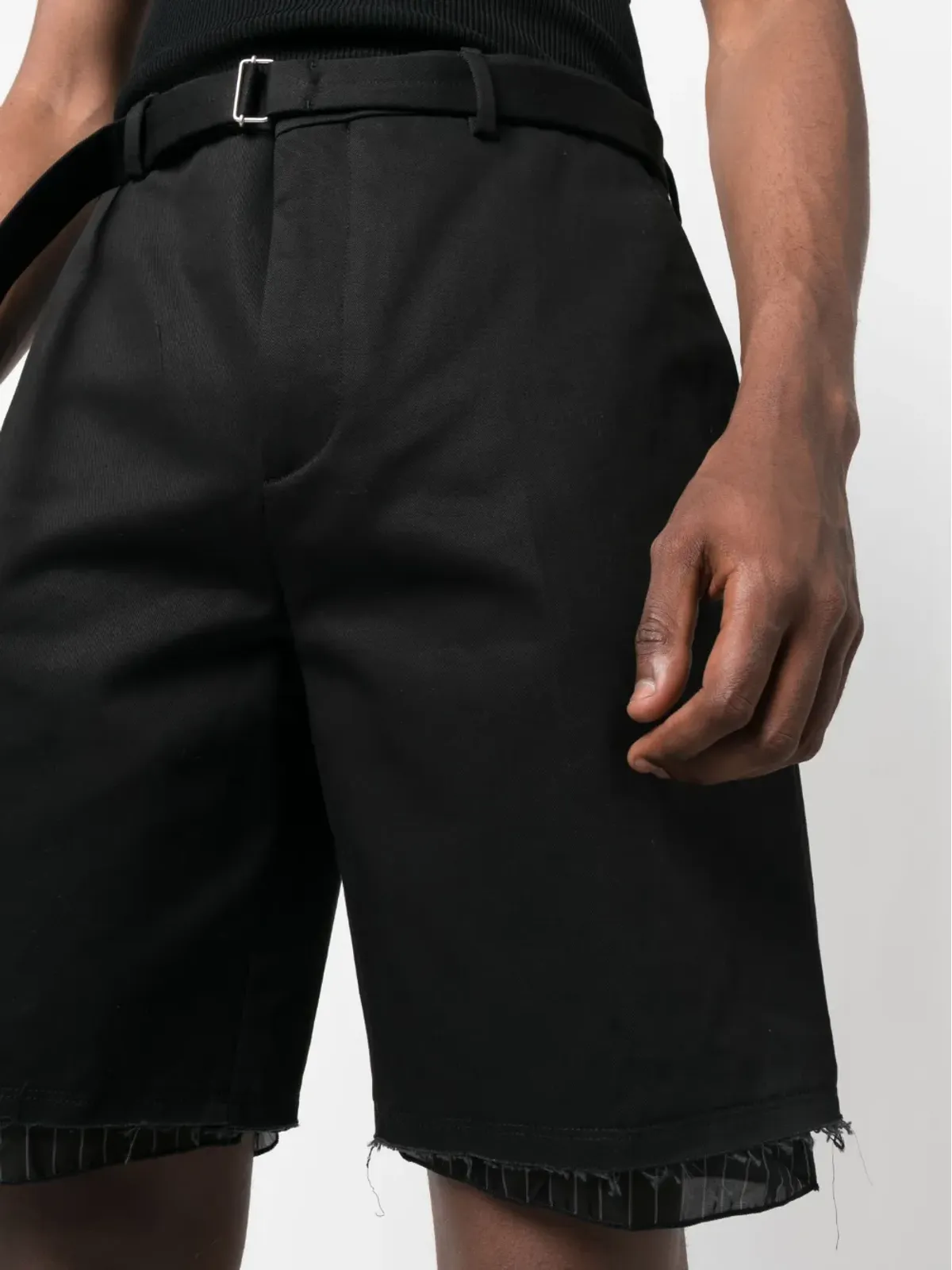 Lanvin コントラストトリム コットン バミューダショーツ - 画像5