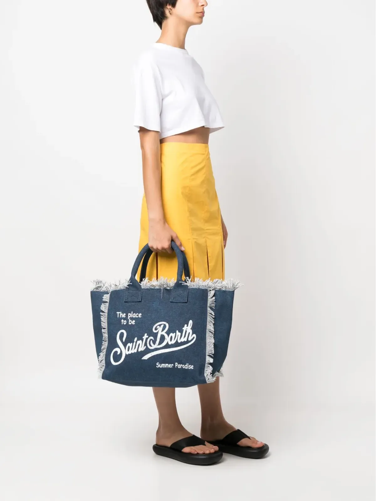 MC2 Saint Barth ヴァニティ キャンバス ビーチバッグ - 画像2