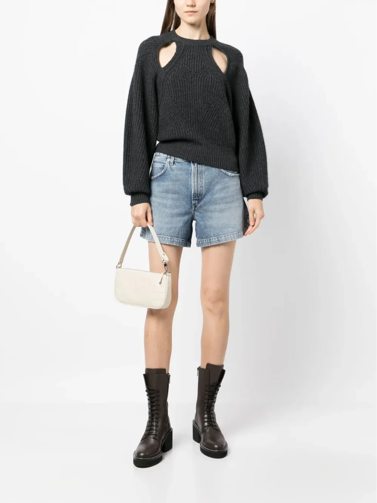 AGOLDE Magda デニムショートパンツ - 画像2