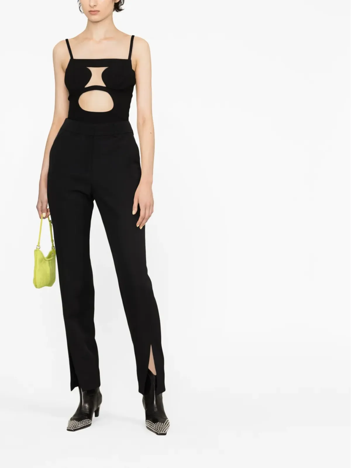 Balmain スリットディテール ウールパンツ - 画像2