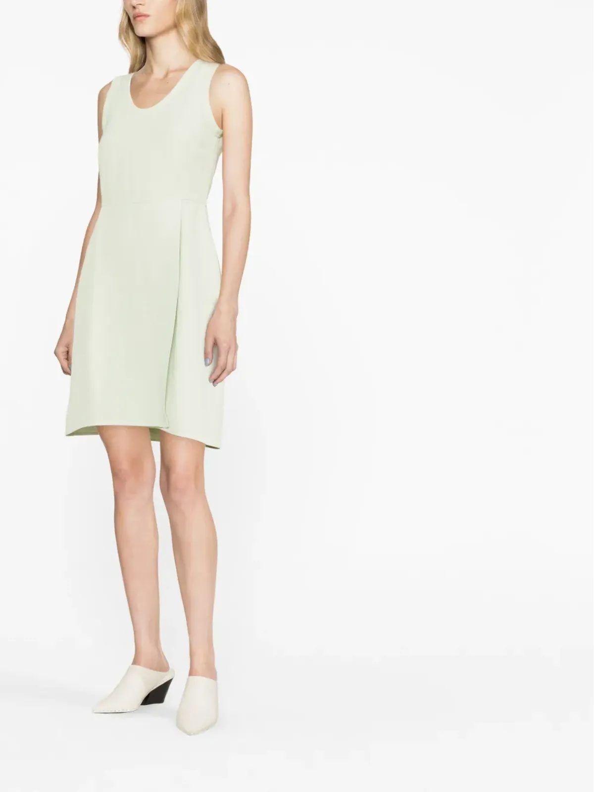 Jil Sander ノースリーブAラインミニドレス - 画像3