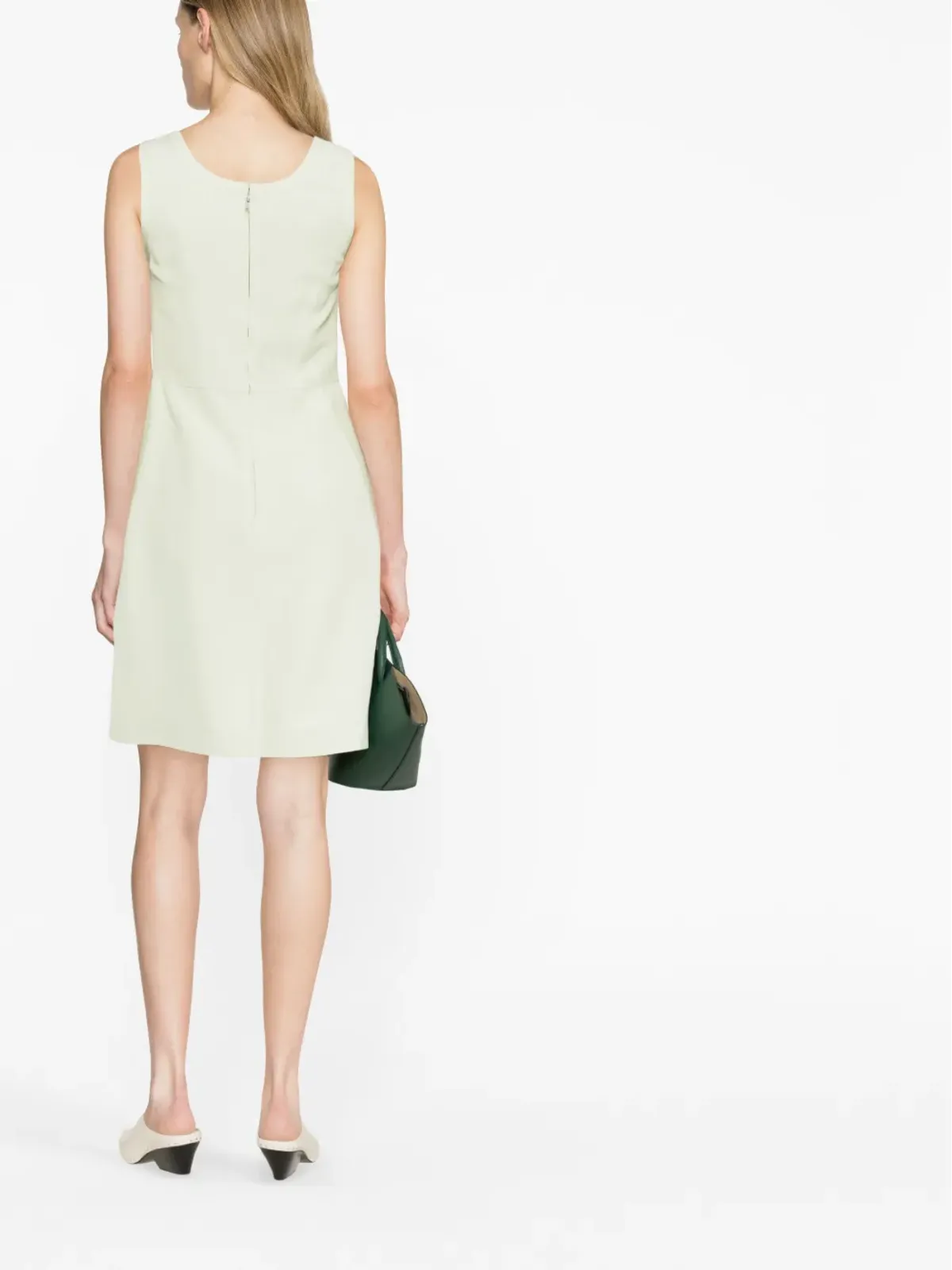 Jil Sander ノースリーブAラインミニドレス - 画像4