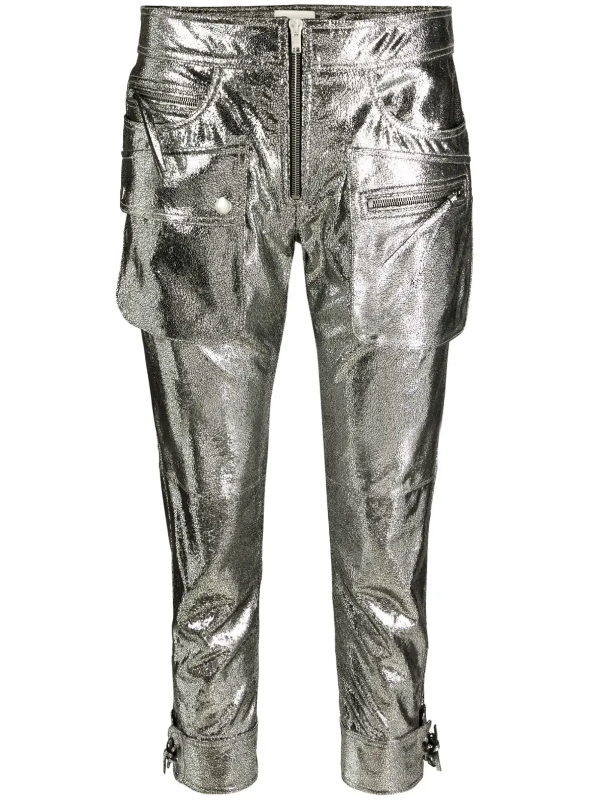 ISABEL MARANT Ciane メタリック クロップドパンツ - 画像1