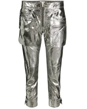 ISABEL MARANT Ciane メタリック クロップドパンツ - サムネイル1