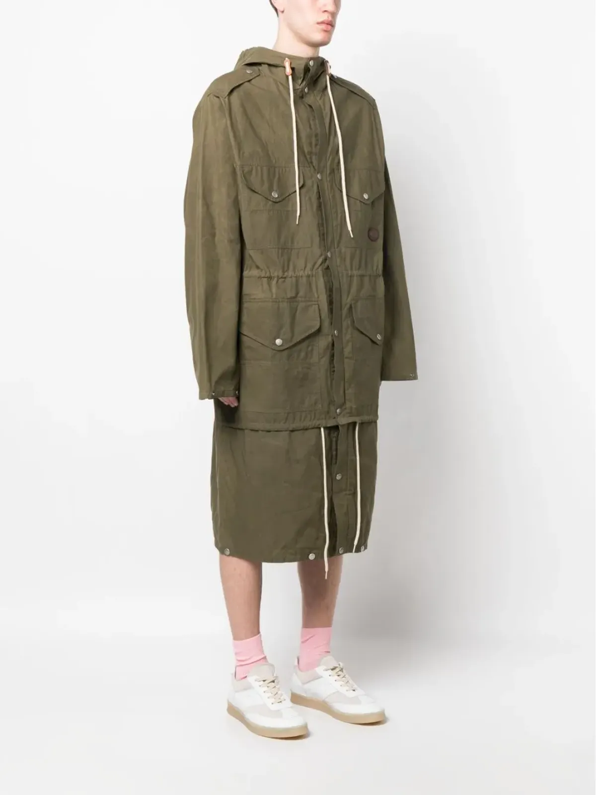 Gucci ワックス加工フード付きパーカー - 画像3