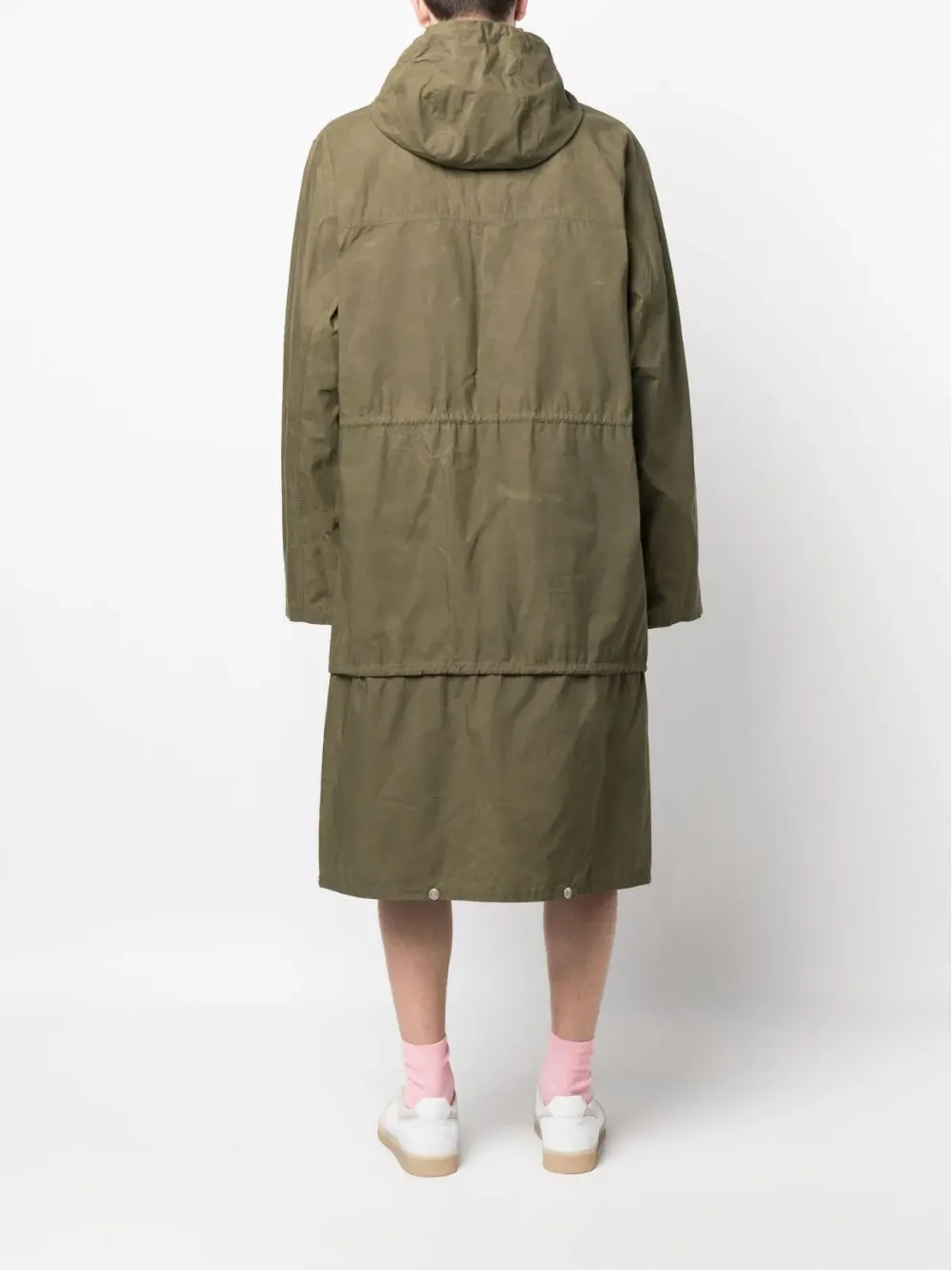 Gucci ワックス加工フード付きパーカー - 画像4