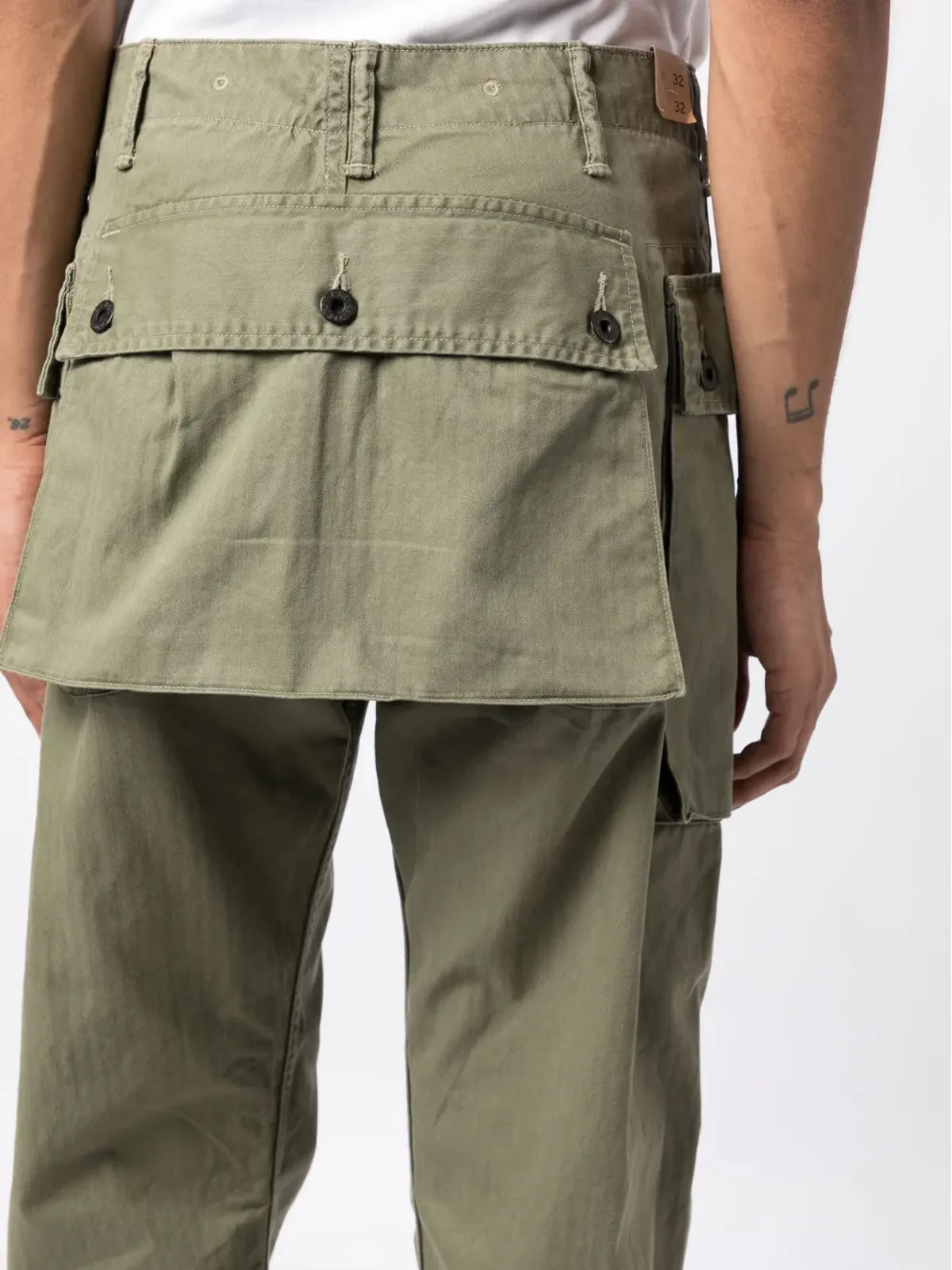 Ralph Lauren RRL ヘリンボーンフィールドカーゴパンツ - Green - 画像5