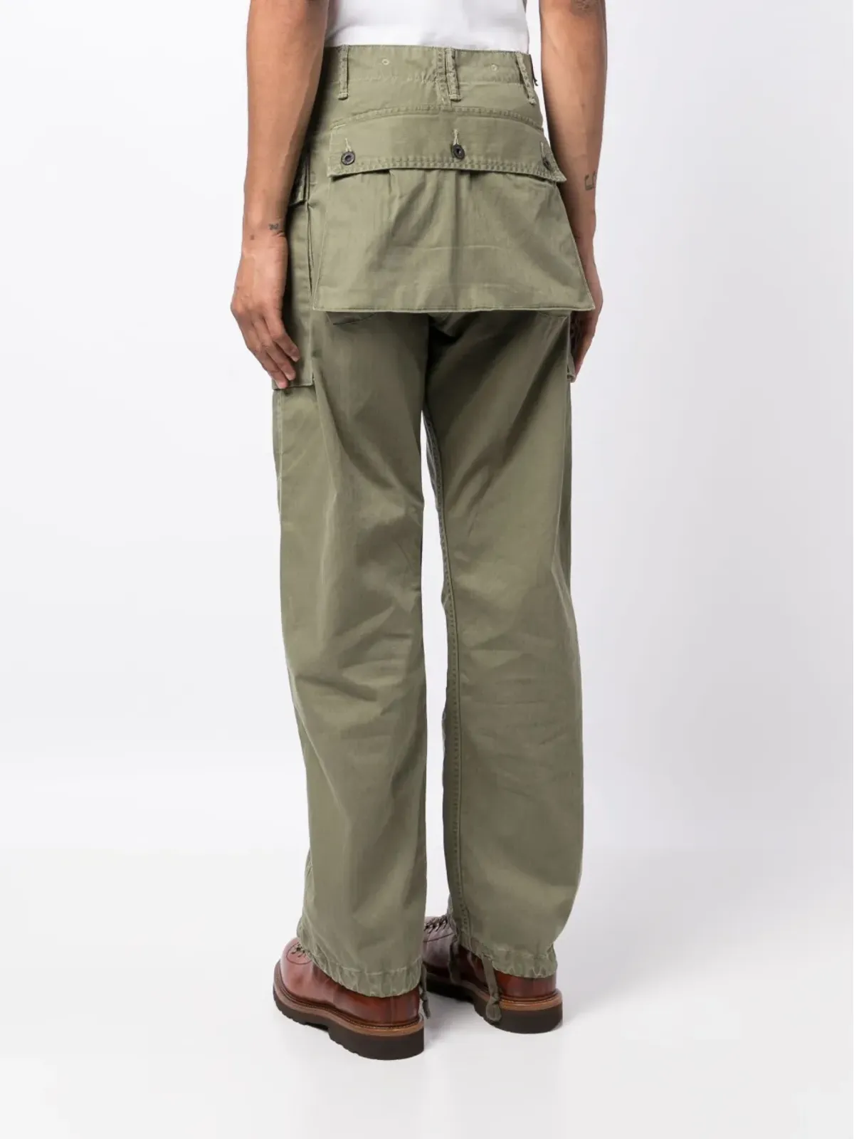 Ralph Lauren RRL ヘリンボーンフィールドカーゴパンツ - Green - 画像4