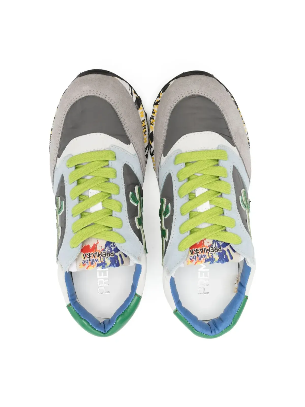 Premiata Kids ルーシー ロートップスニーカー - グレー - 画像3
