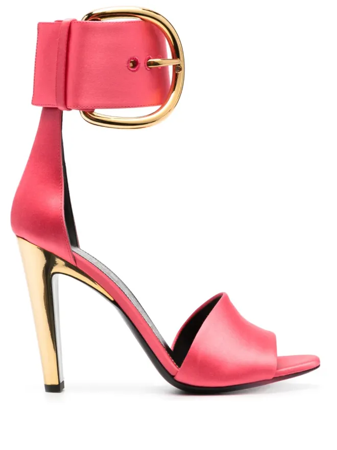 TOM FORD TOM FORD バックル付きサテンサンダルの商品画像