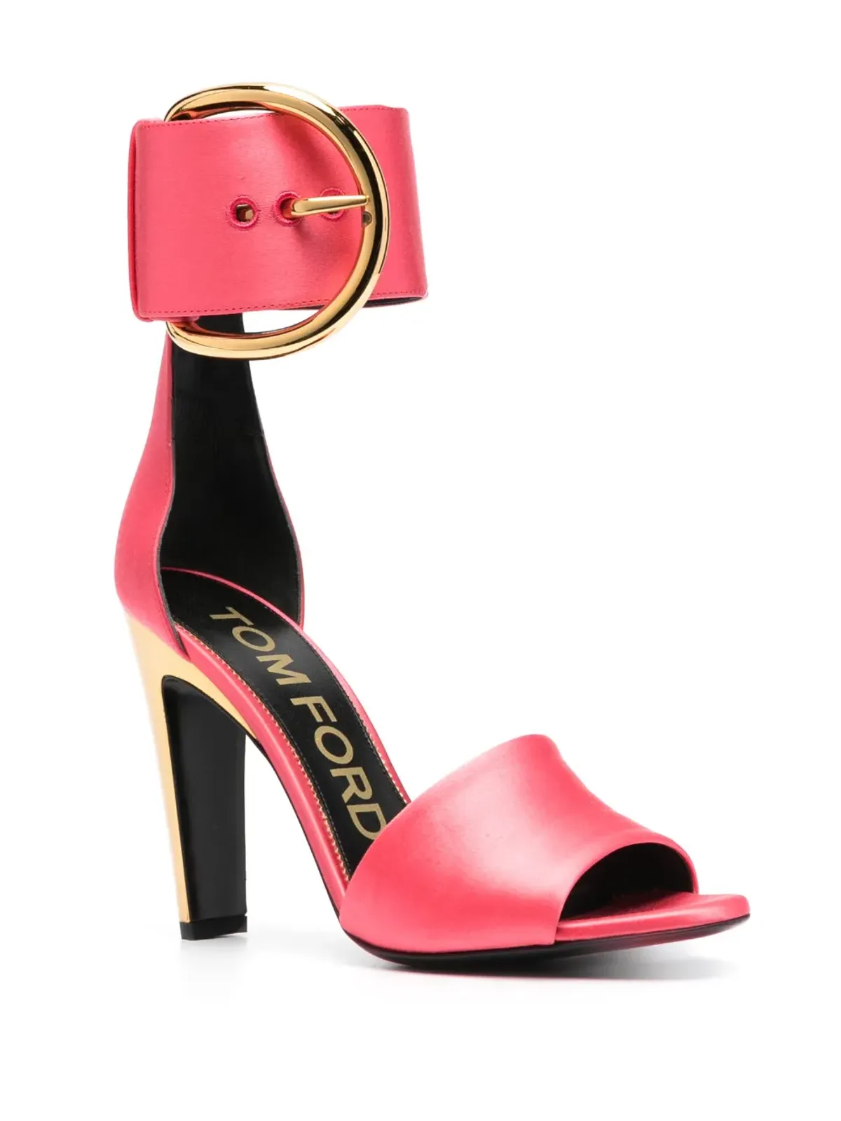 TOM FORD バックル付きサテンサンダル - 画像2