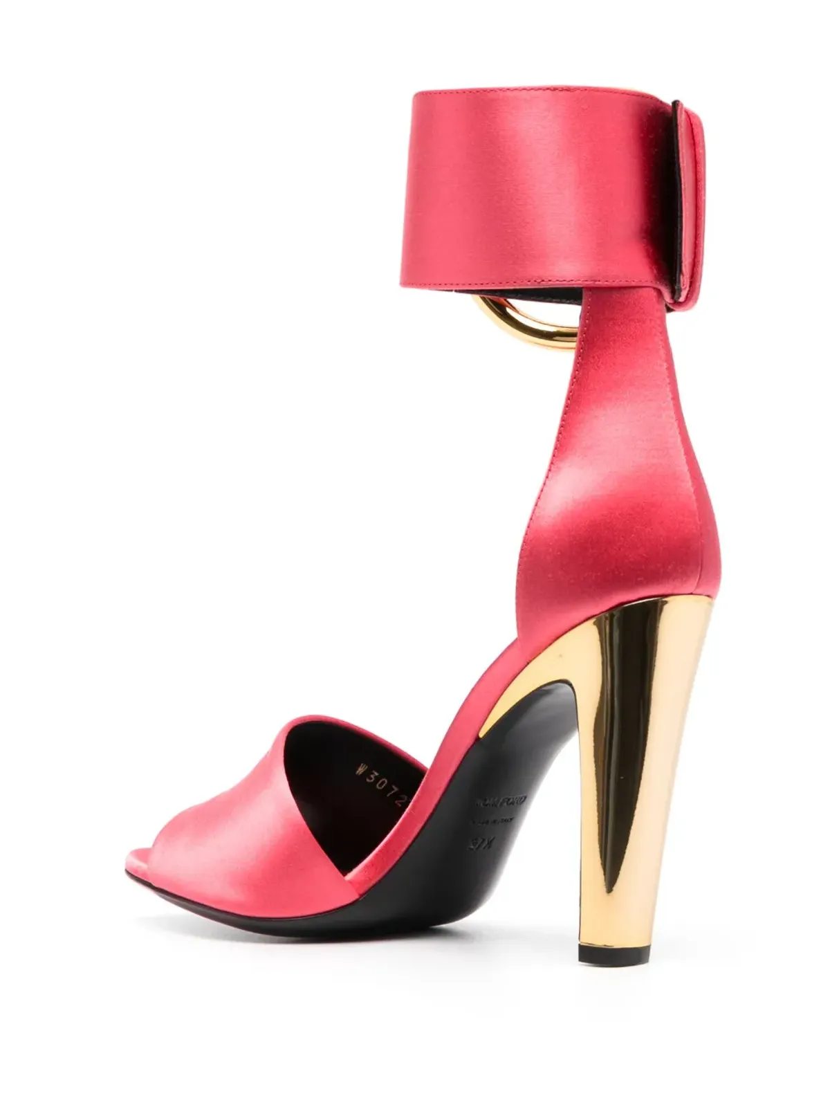 TOM FORD バックル付きサテンサンダル - 画像3