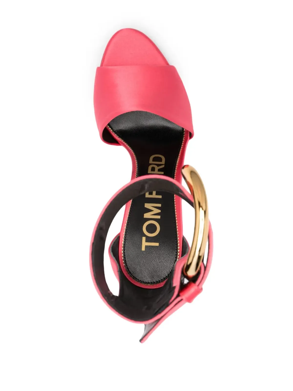TOM FORD バックル付きサテンサンダル - 画像4