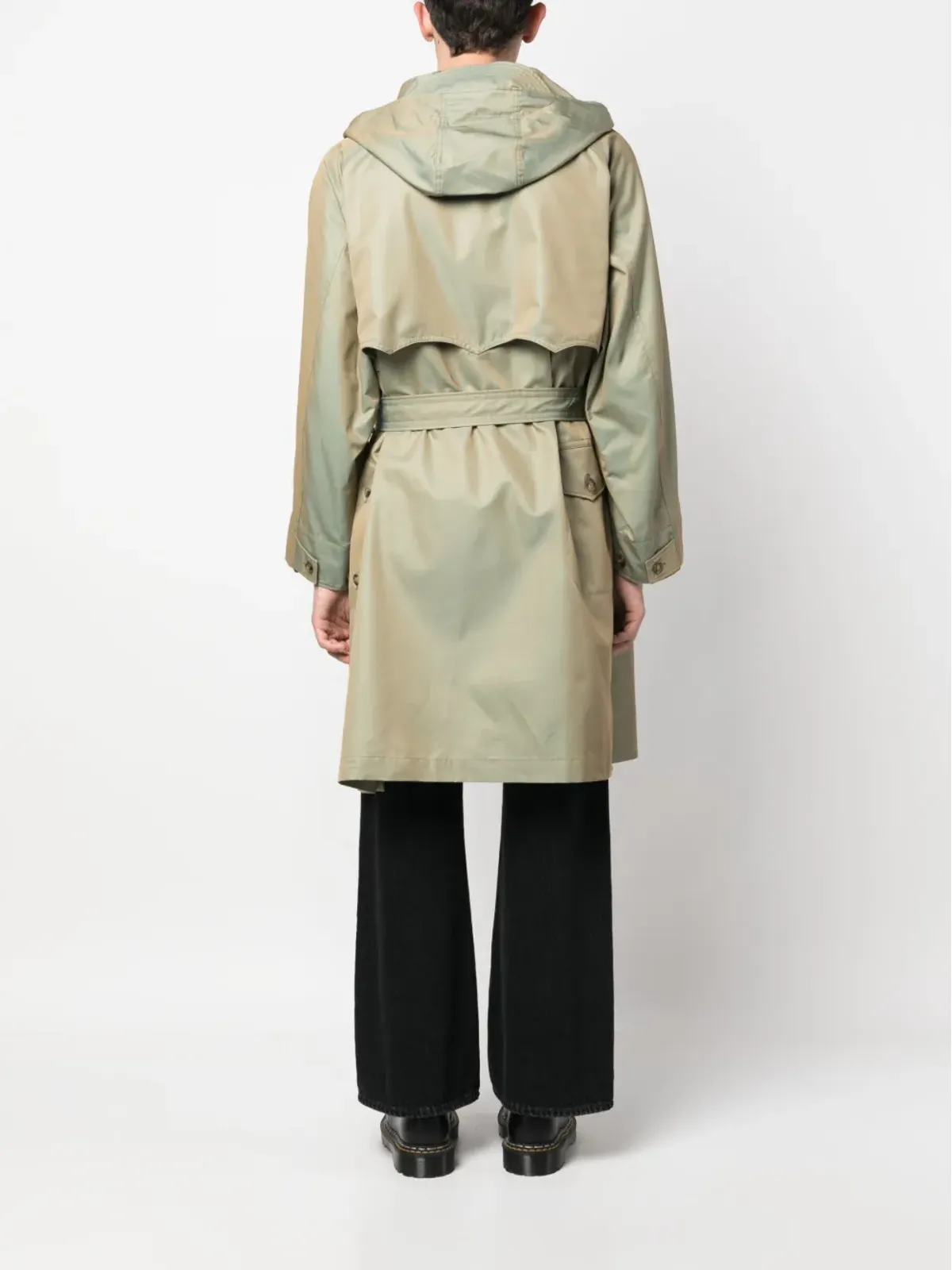 Baracuta メタリックフィニッシュ トレンチコート グリーン - 画像4
