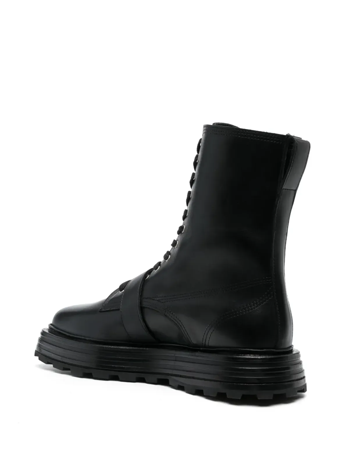 Jil Sander レースアップレザー アンクルブーツ - 画像3