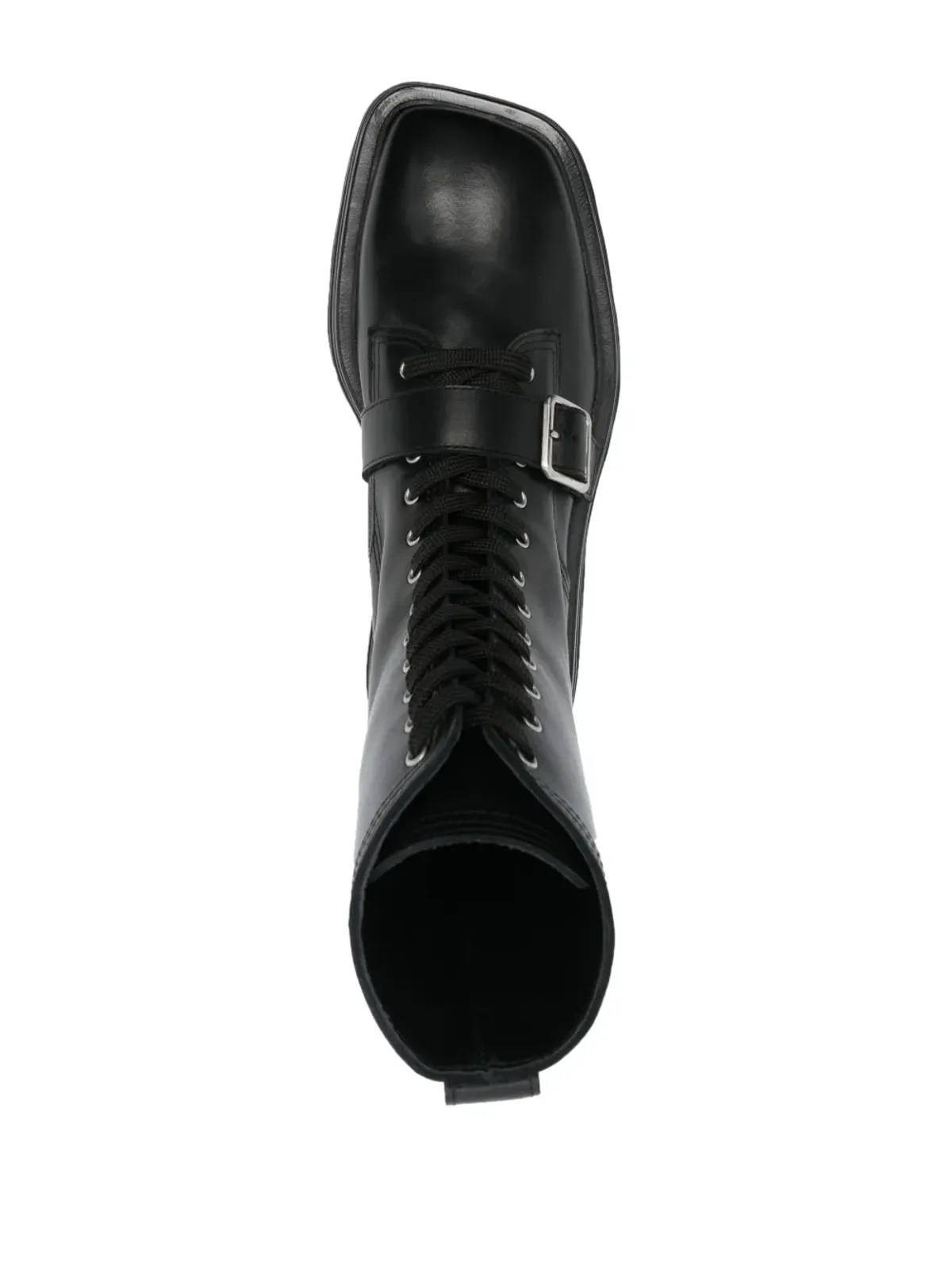 Jil Sander レースアップレザー アンクルブーツ - 画像4
