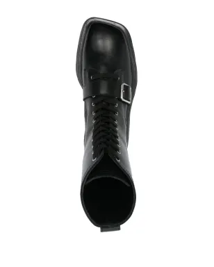 Jil Sander レースアップレザー アンクルブーツ - サムネイル4