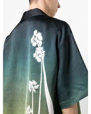 Jil Sander gradient-effect short-sleeve shirt - Green - サムネイル5