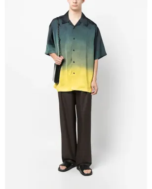 Jil Sander gradient-effect short-sleeve shirt - Green - サムネイル2