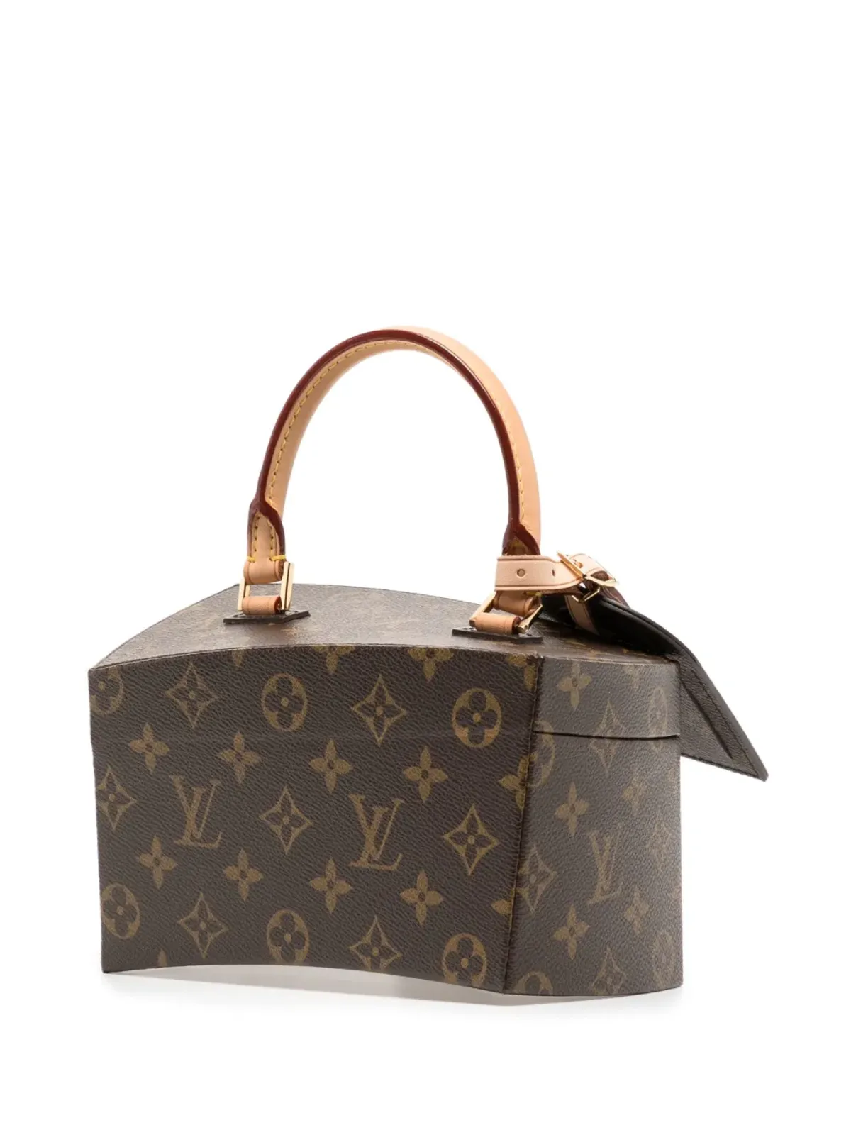Louis Vuitton Pre-Owned x Frank Gehry 2014 Twisted Box two-way bag - Brown - 画像3