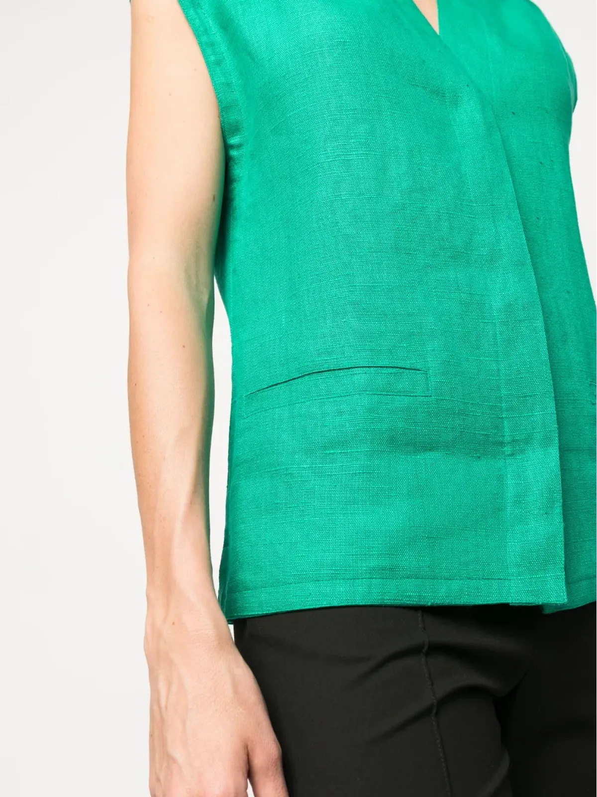 Versace Pre-Owned 1970s V-neck vest - Green - 画像5