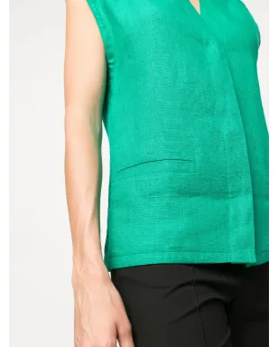 Versace Pre-Owned 1970s V-neck vest - Green - サムネイル5