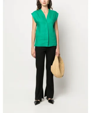 Versace Pre-Owned 1970s V-neck vest - Green - サムネイル2