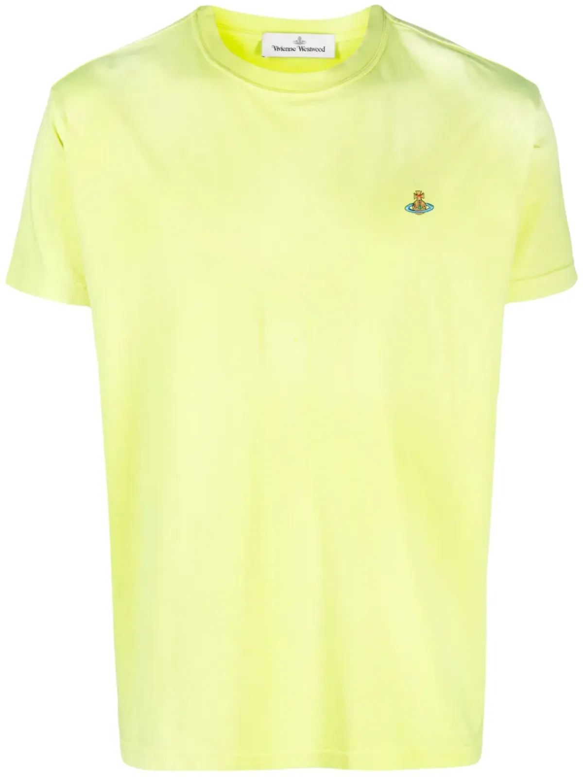 Vivienne Westwood Orb刺繍Tシャツ - イエロー - 画像1