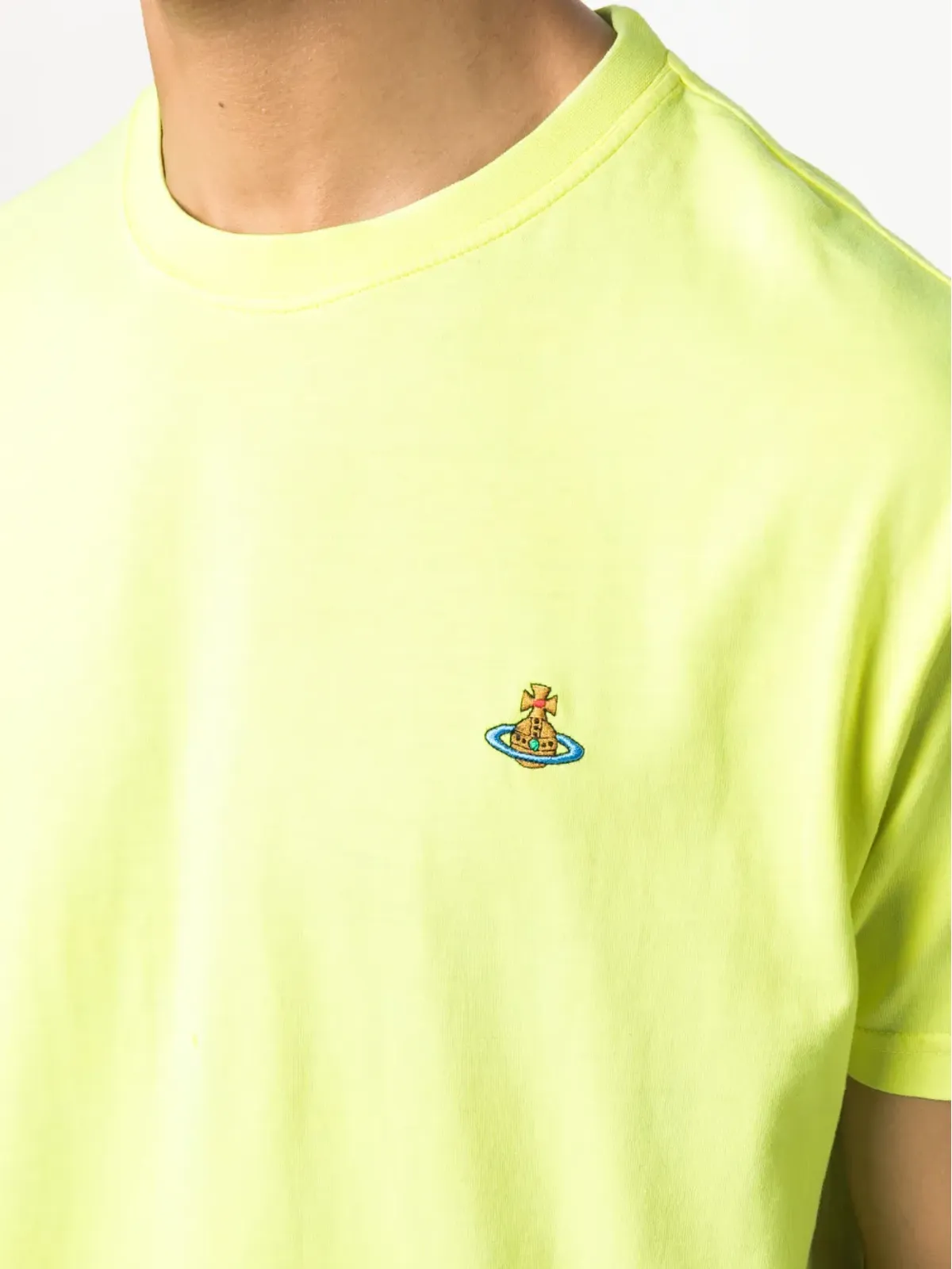 Vivienne Westwood Orb刺繍Tシャツ - イエロー - 画像5