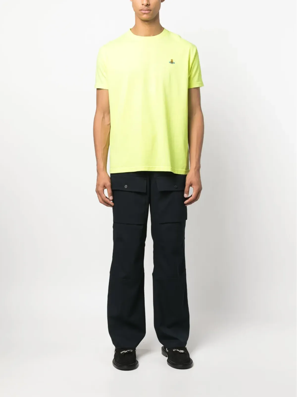 Vivienne Westwood Orb刺繍Tシャツ - イエロー - 画像2