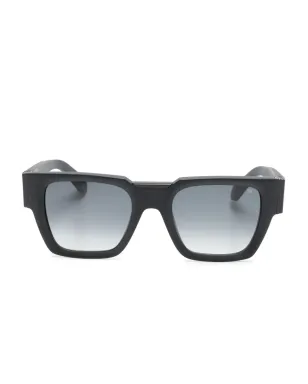 Philipp Plein Eyewear ロゴプレート入りスクエアフレームサングラス - サムネイル1