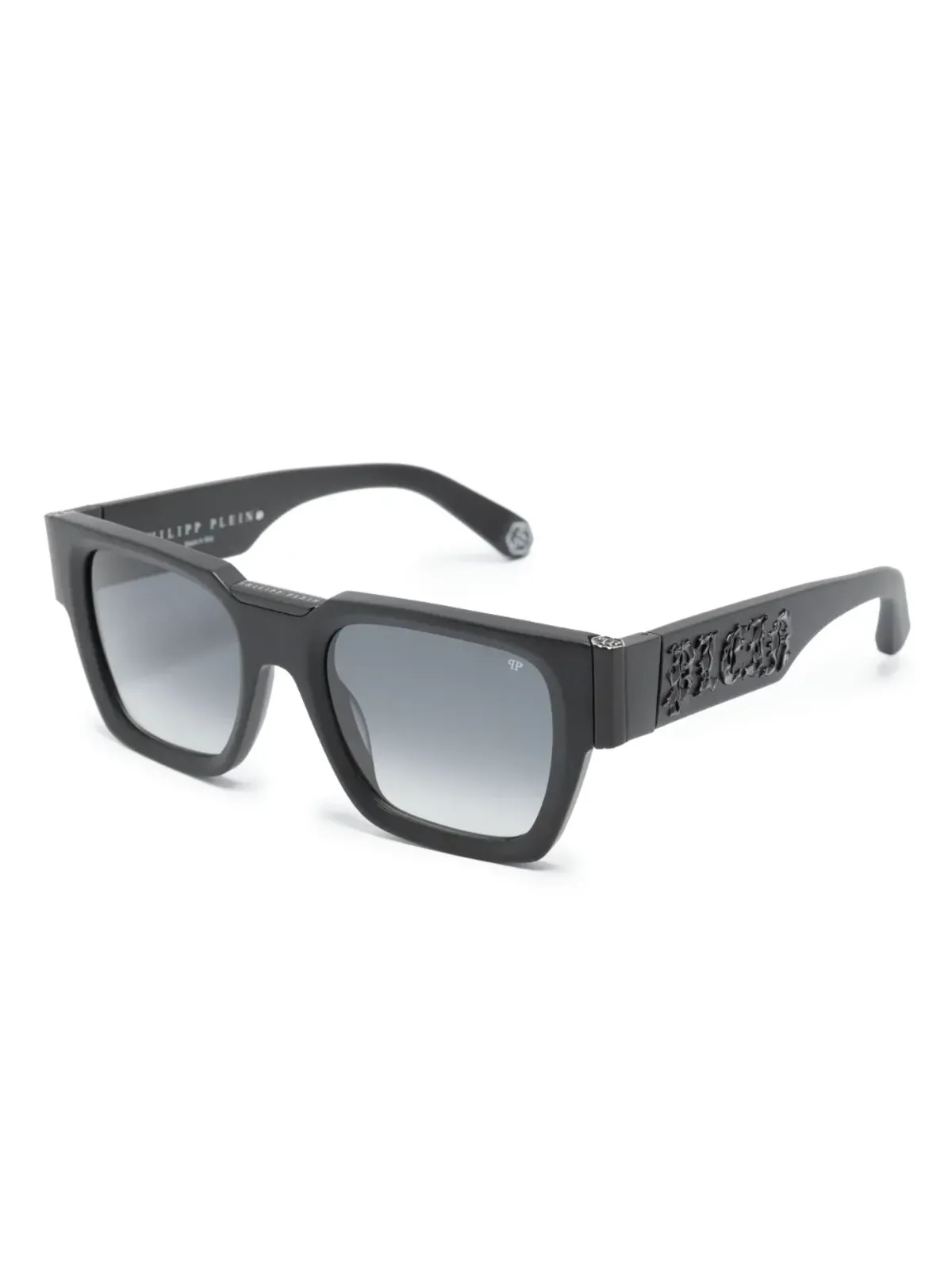 Philipp Plein Eyewear ロゴプレート入りスクエアフレームサングラス - 画像2