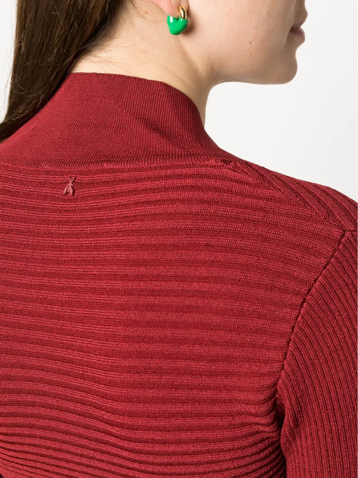 Patrizia Pepe スクープネック長袖トップ - 画像5