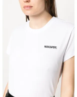 Patrizia Pepe ロゴ刺繍コットンTシャツ - サムネイル5