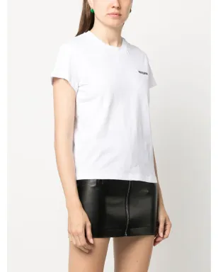 Patrizia Pepe ロゴ刺繍コットンTシャツ - サムネイル3