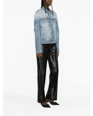 Courrèges ストラップ付きデニムジャケット - サムネイル4