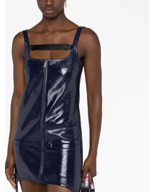 Courrèges ストラップ付きハイシャイン ミニドレス - サムネイル5