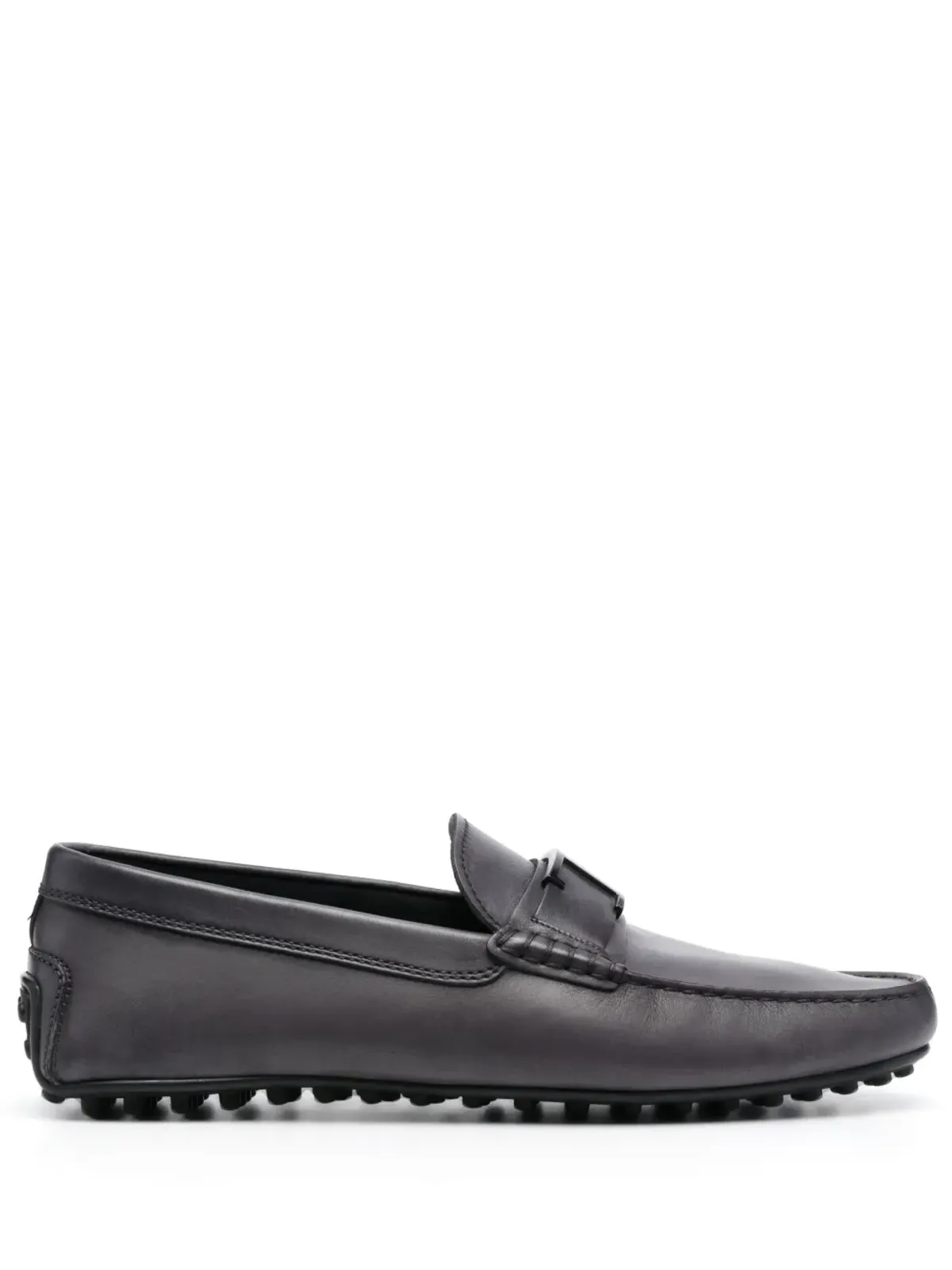 Tod's T-Timeless City レザー ローファー グレー - 画像1