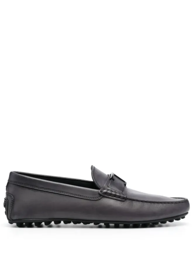 Tod's Tod's T-Timeless City レザー ローファー グレーの商品画像